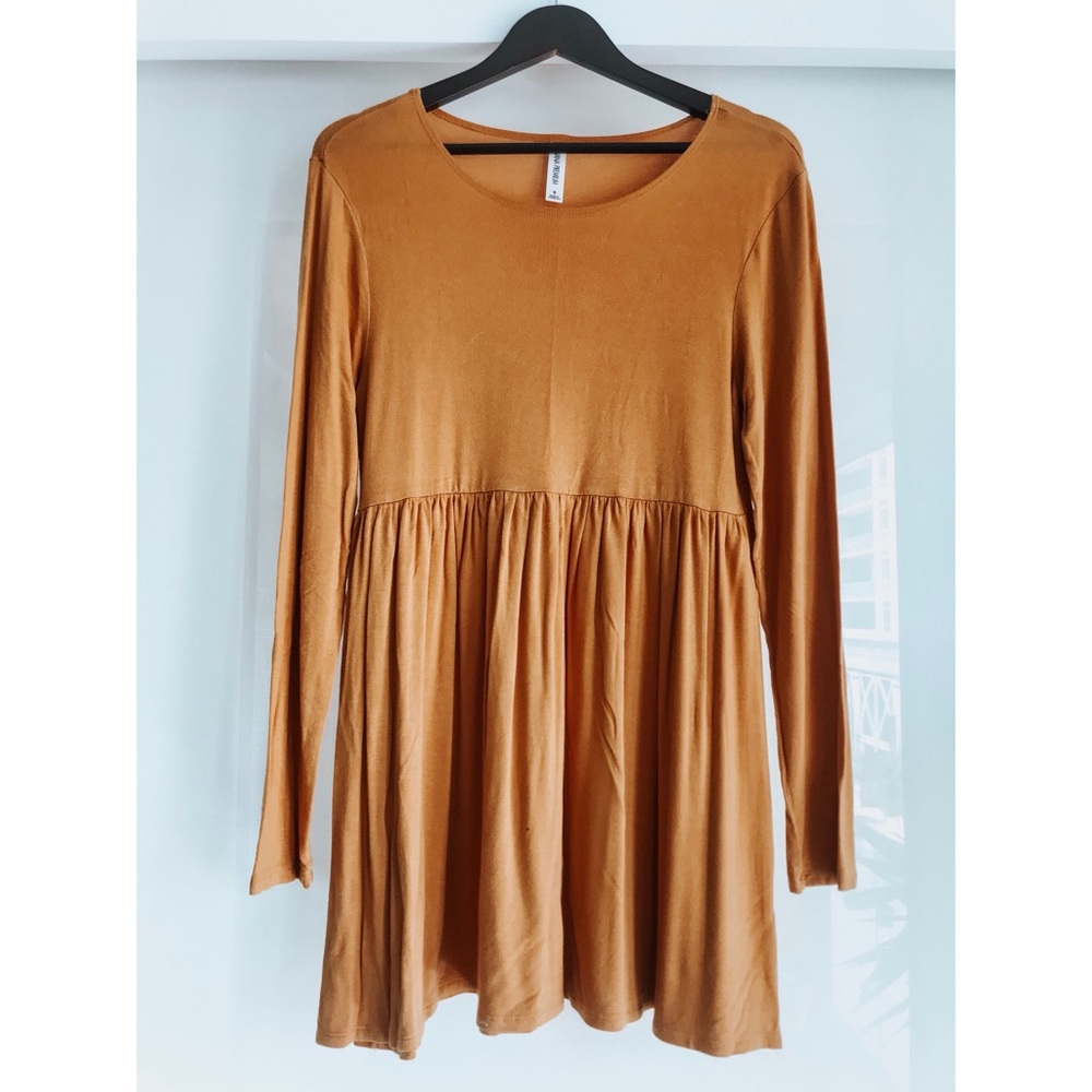 Yellow Long Sleeved Dress